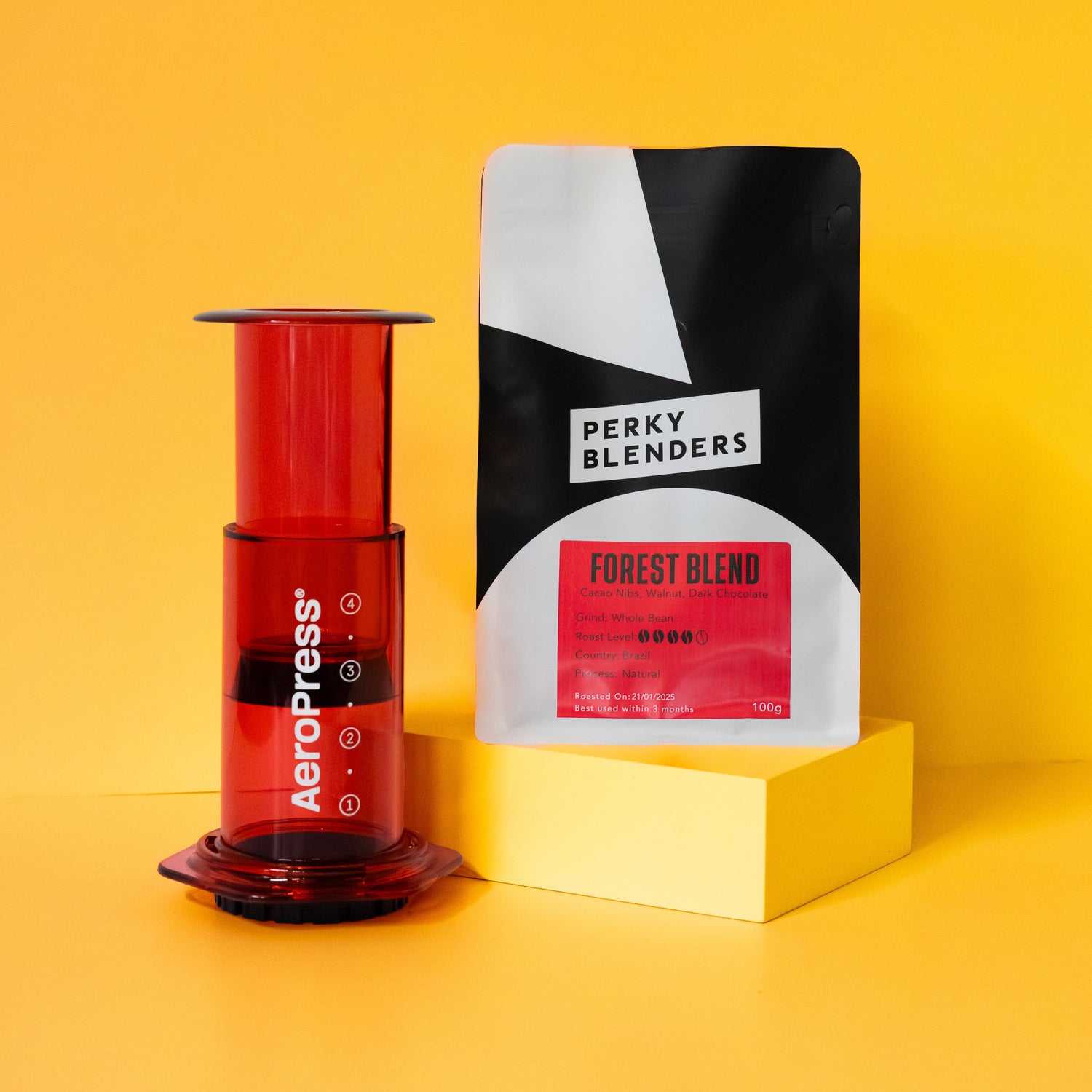 Red AeroPress Gift Set